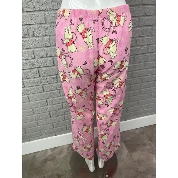 Disney Winnie The Pooh Women's Pink Lounge/ Pajama Pant Size M - Picture 2 of 7